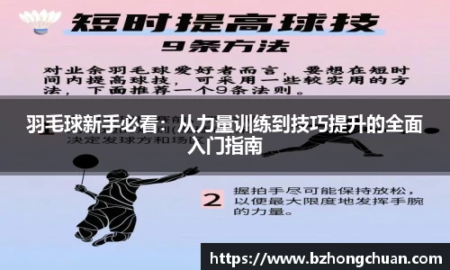 羽毛球新手必看：从力量训练到技巧提升的全面入门指南
